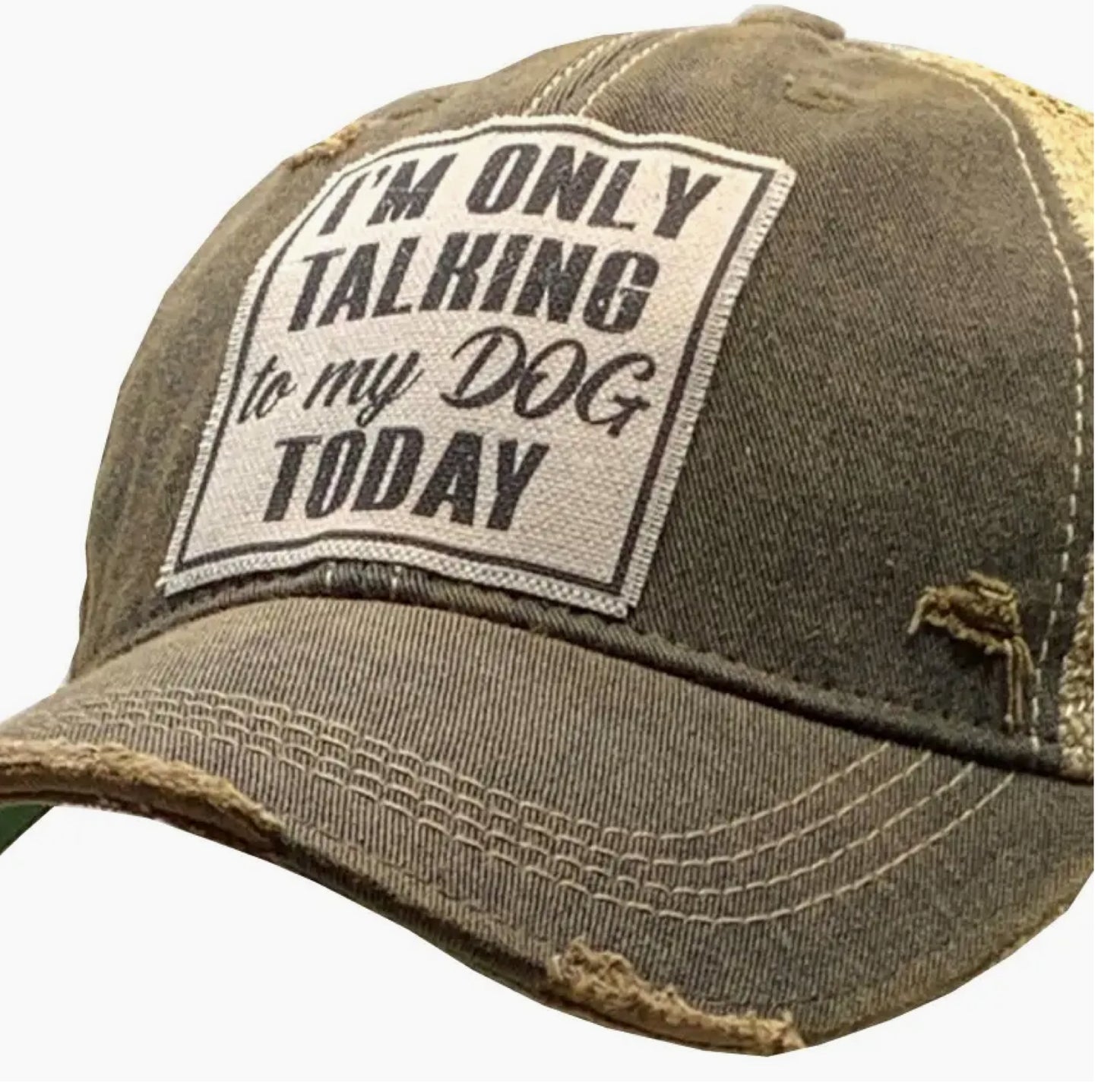I'm Only Talking To My Dog Today Trucker Hat Baseball Cap