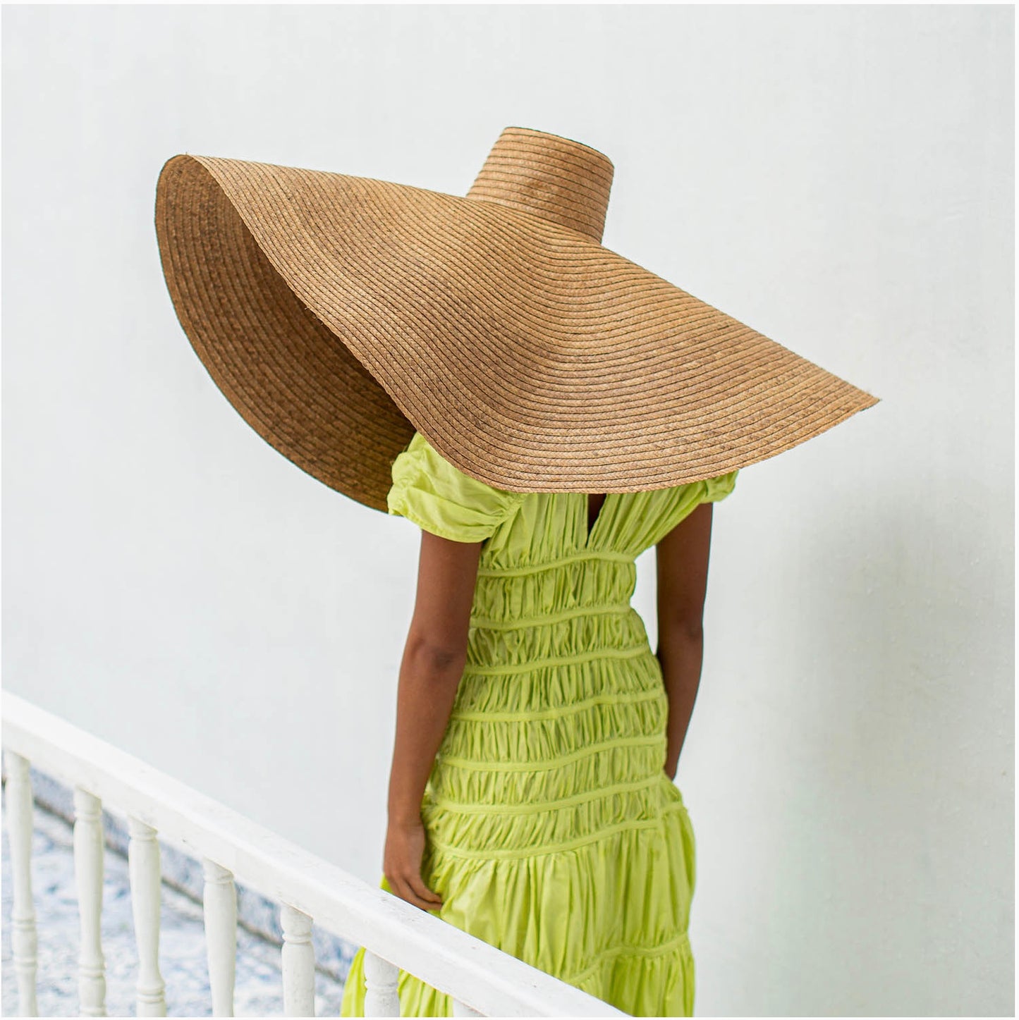 Solana Oversized Straw Hat in Beige