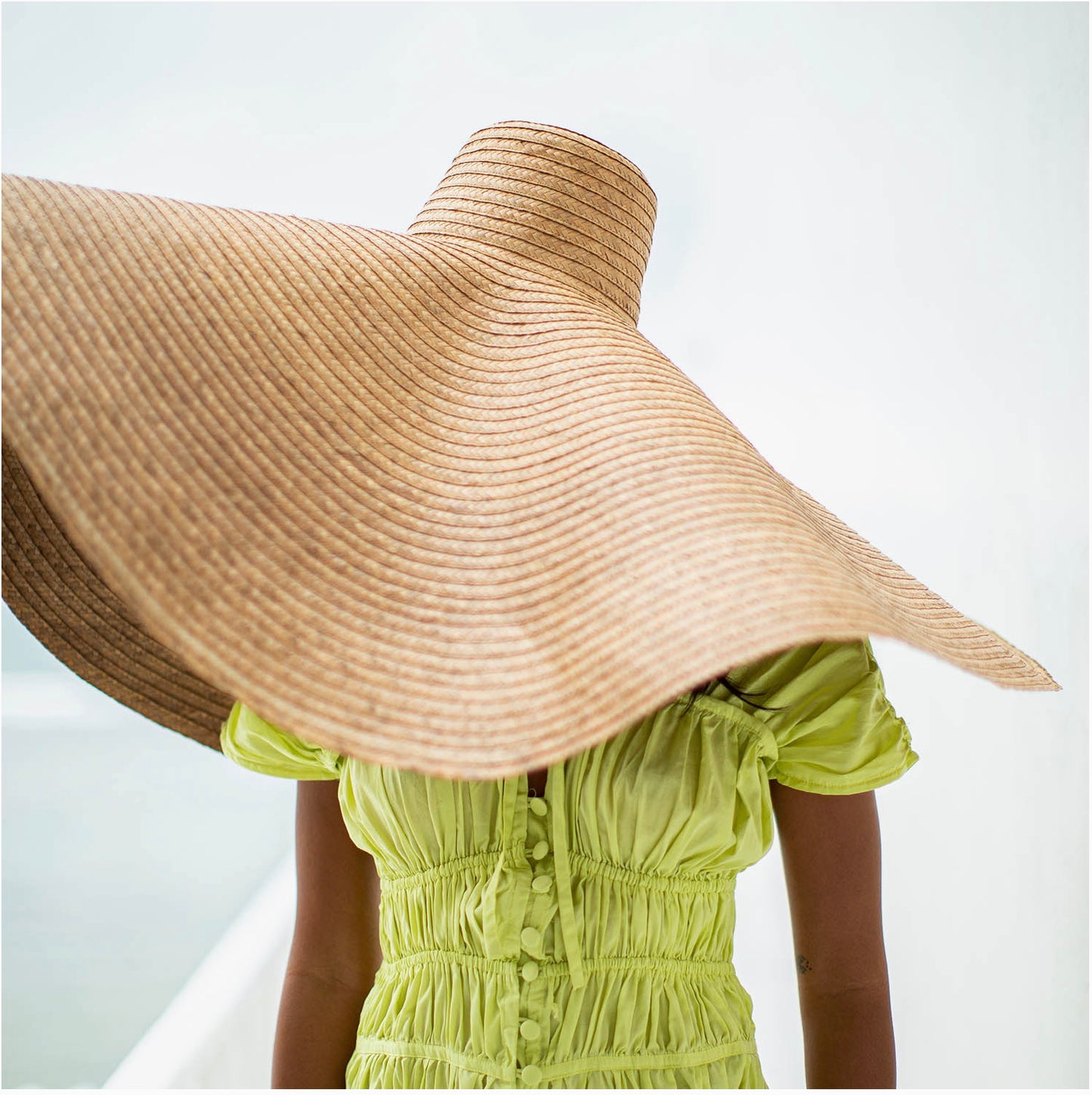 Solana Oversized Straw Hat in Beige